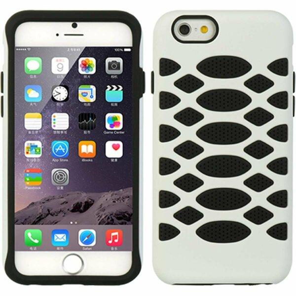 Dreamwireless High End iPhone 6 Plus Bee Hide Hybrids Case - Black Silicone Plus White Pc HESCRIP6LBHBKWT